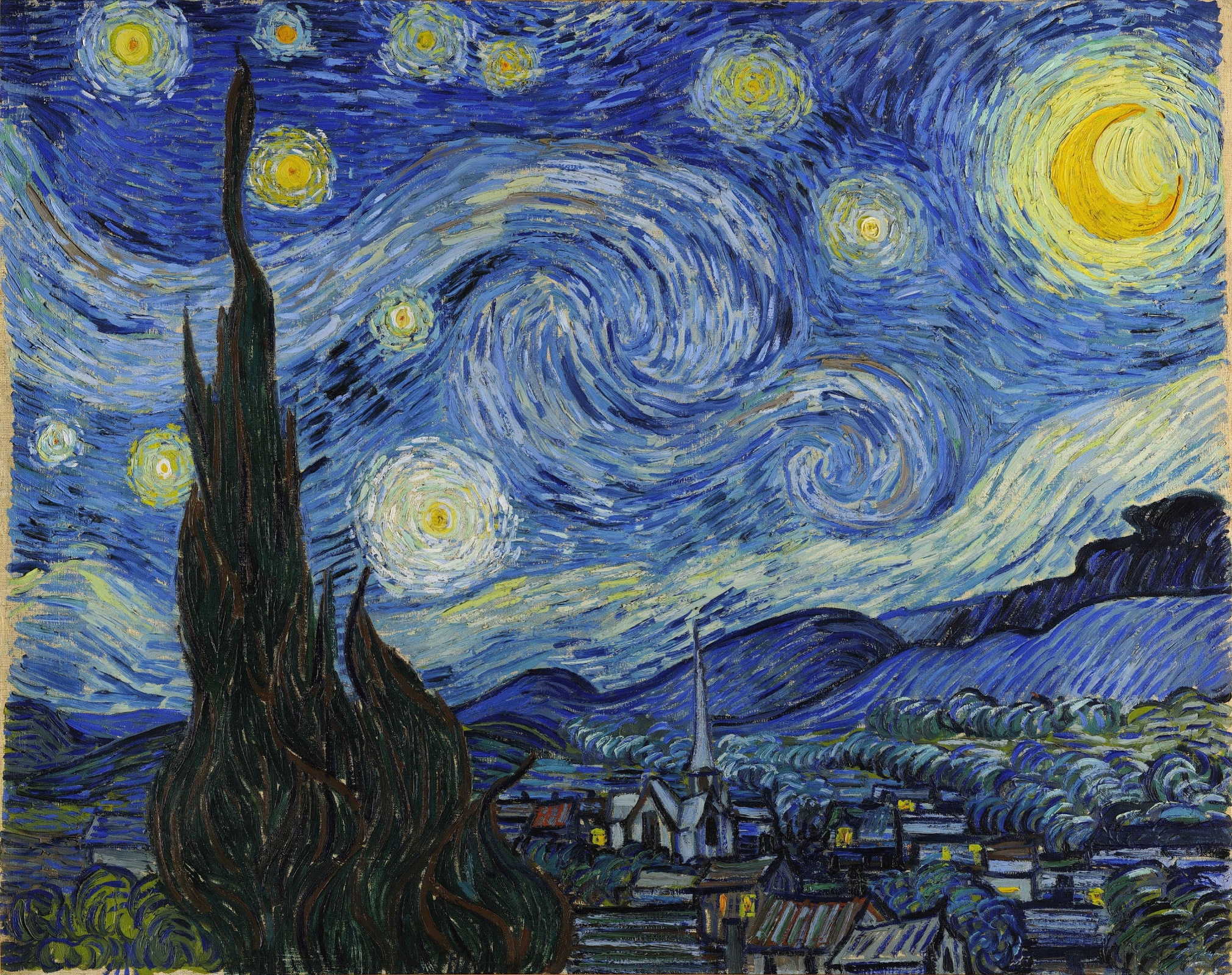 «Звездная ночь», Винсент Ван Гог, 1889
