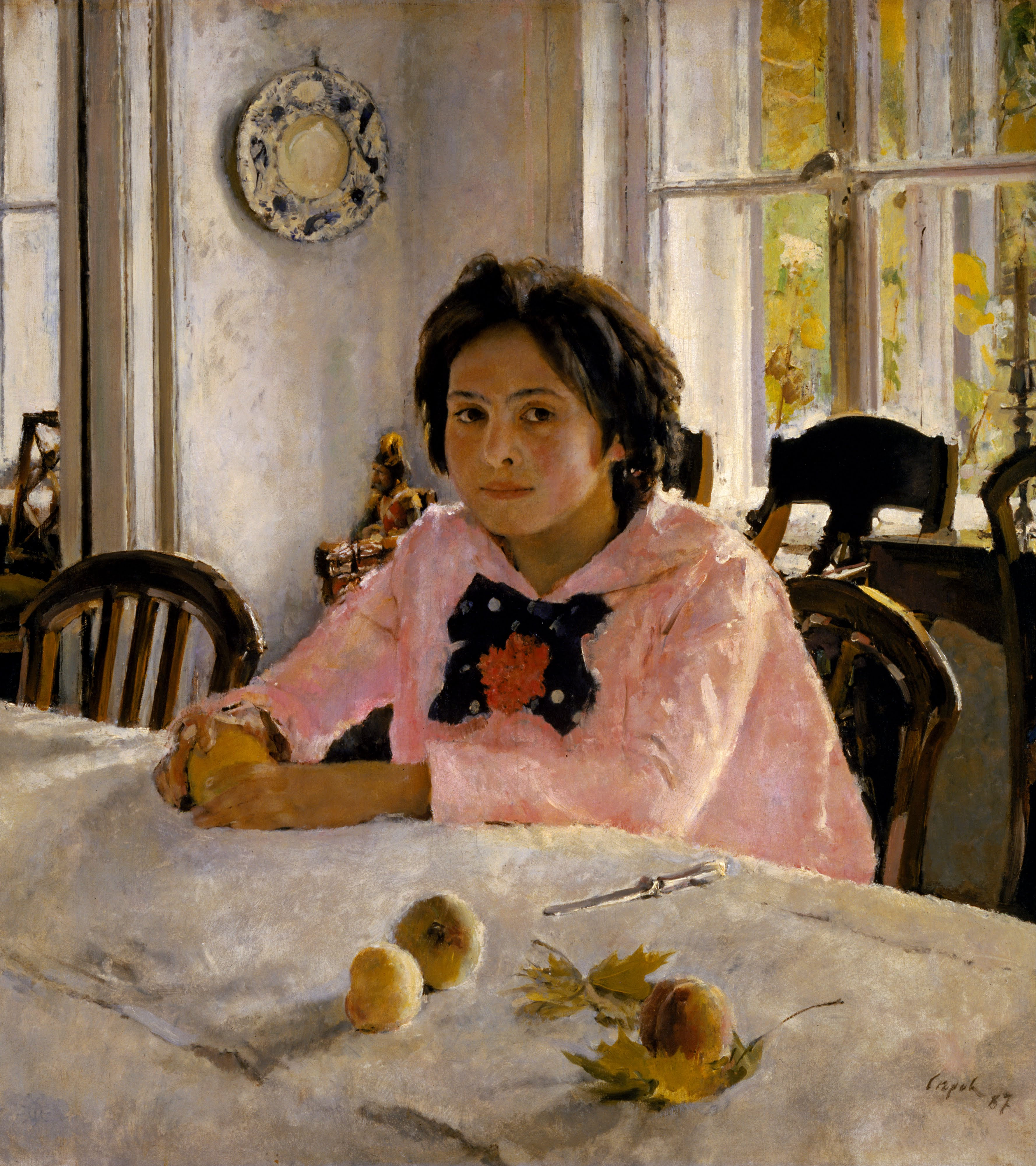 «Девочка с персиками», Валентин Александрович Серов, 1887