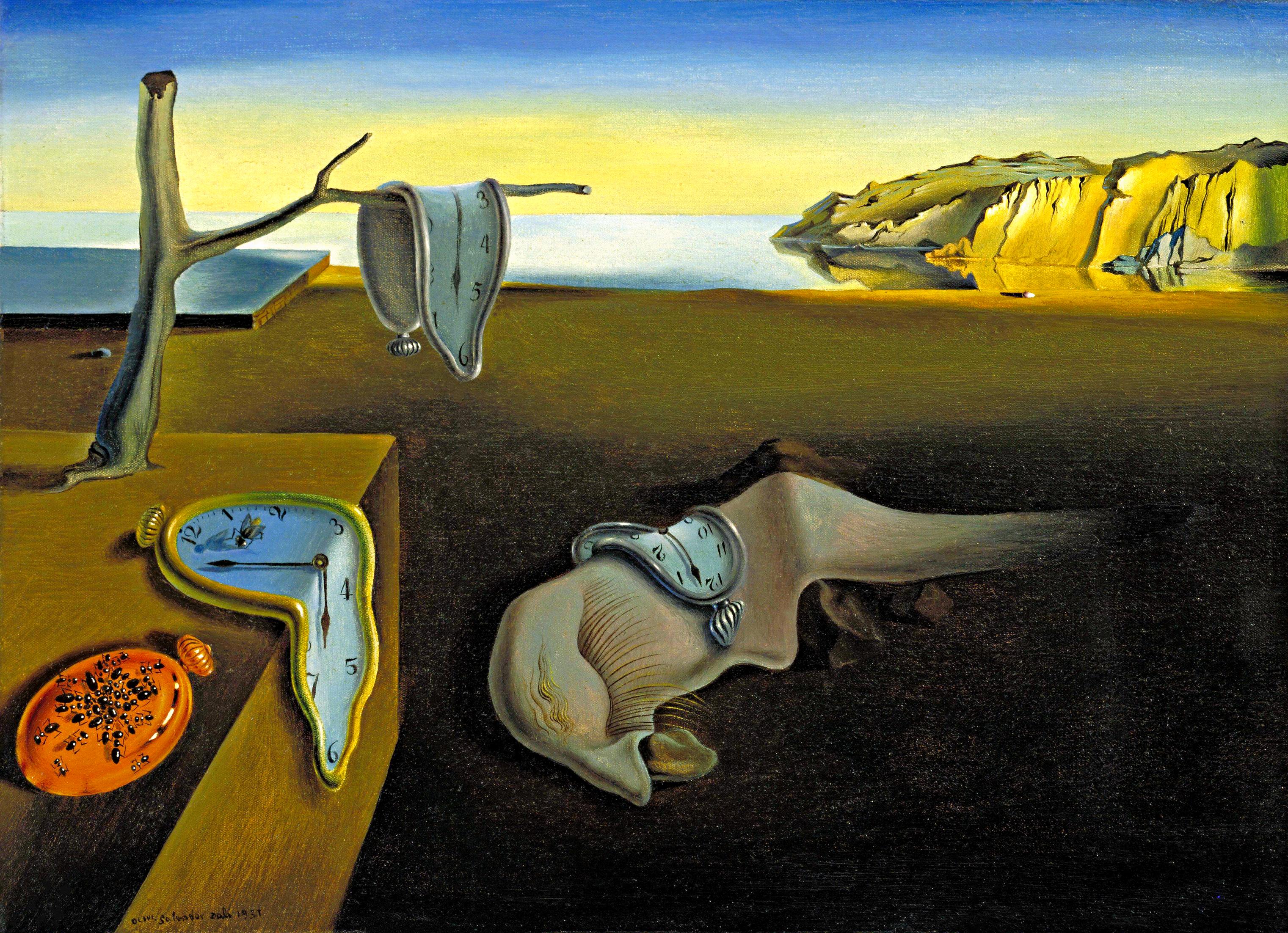 «Постоянство памяти», 1934, Сальвадор Дали. Находится в Нью-Йоркском музее современного искусства