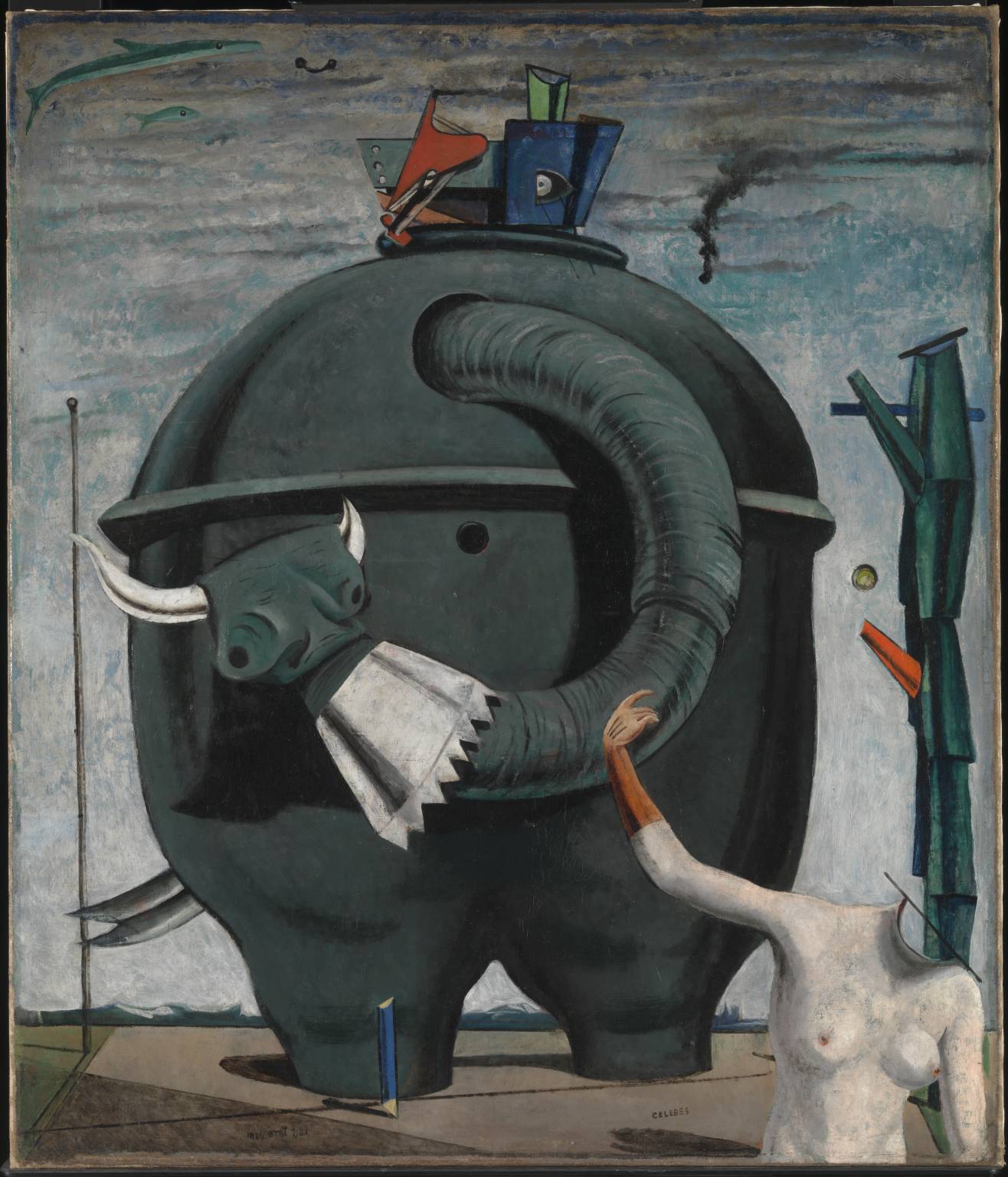 «Слон Целебеса», 1921, Макс Эрнст. Находится в Современной галерее Тейт 