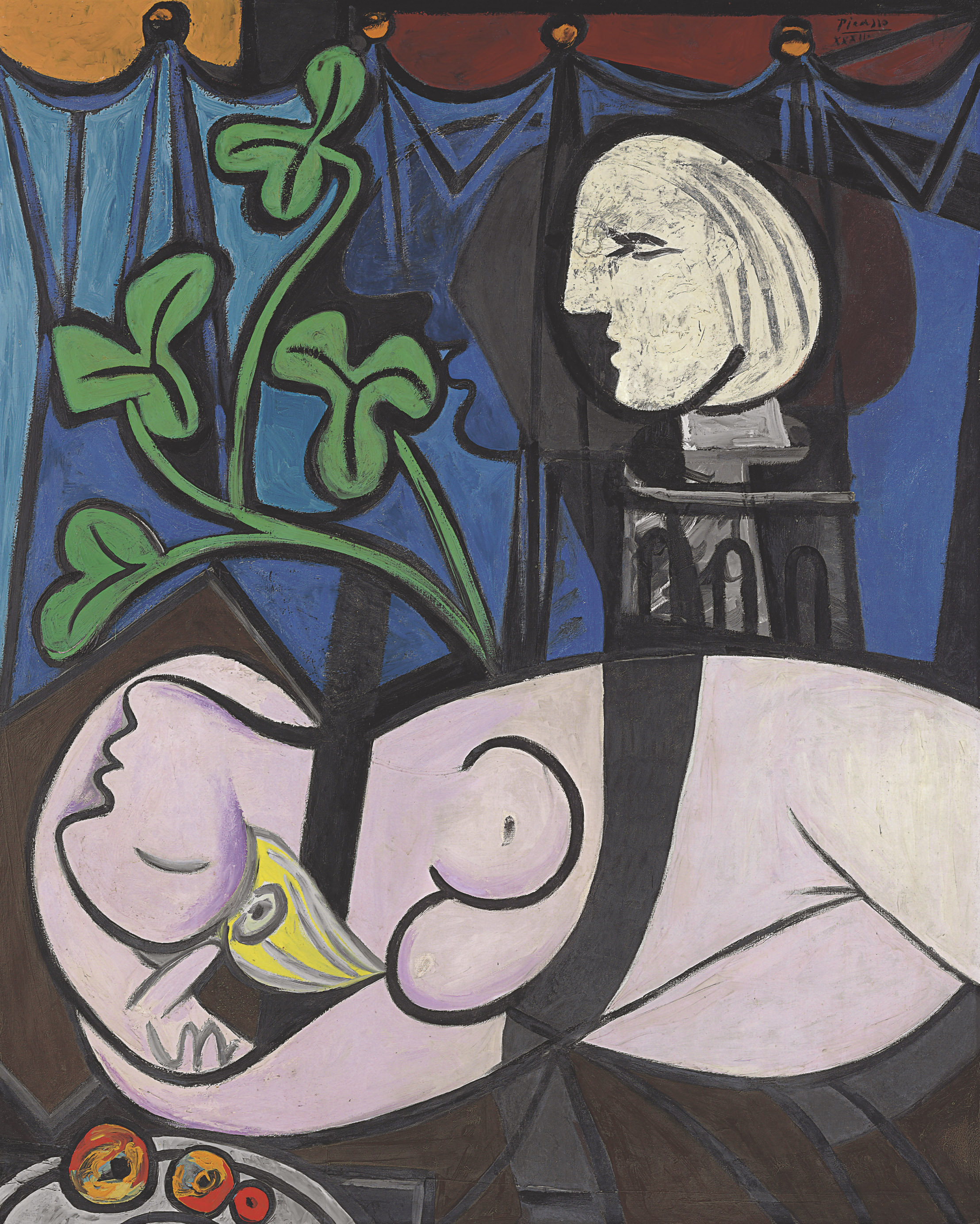 «Обнажённая, зелёные листья и бюст», 1932, Пабло Пикассо. Находится в Центре искусств Векснера