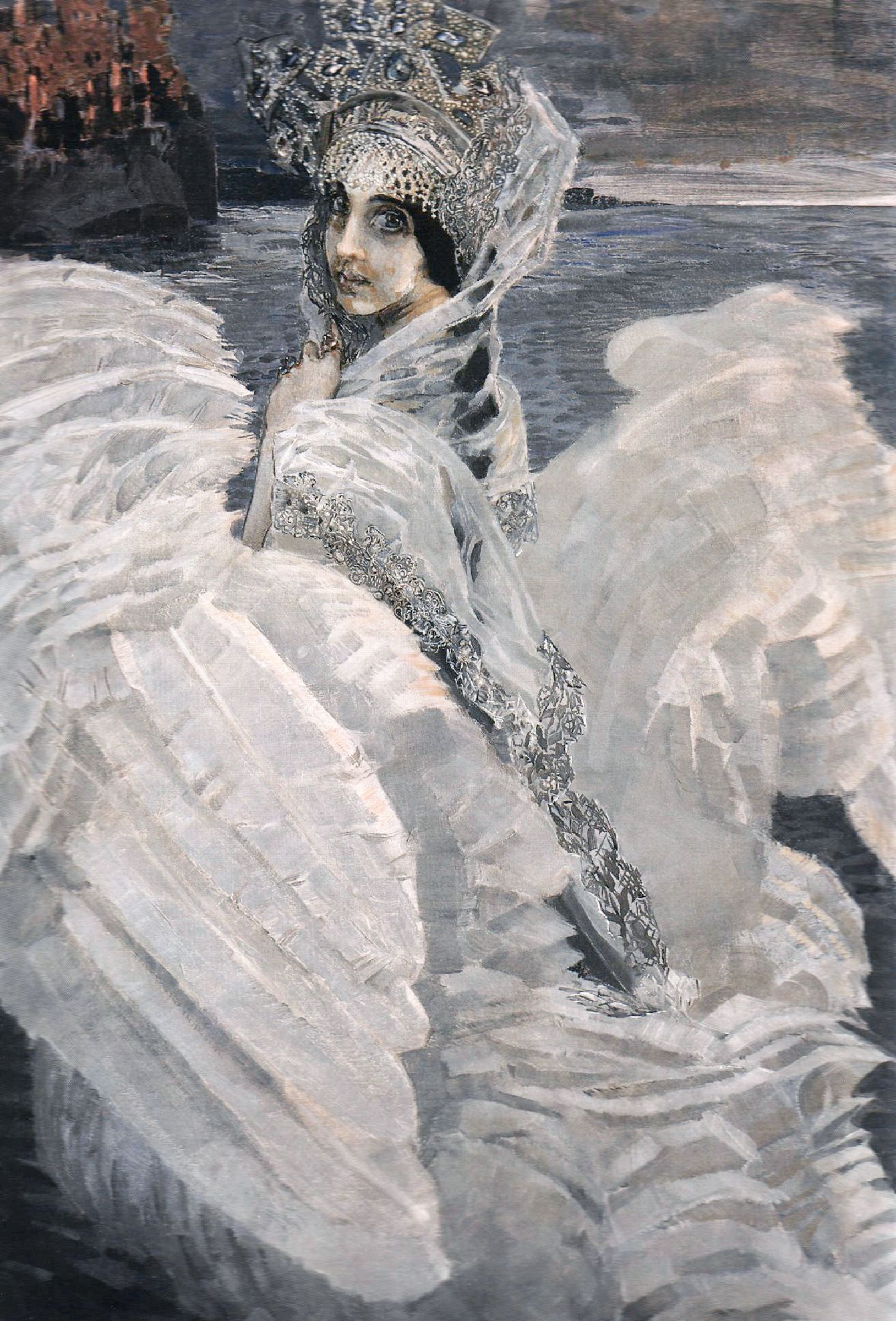 Картины русских художников: «Царевна-Лебедь», Михаил Врубель, 1900 г.