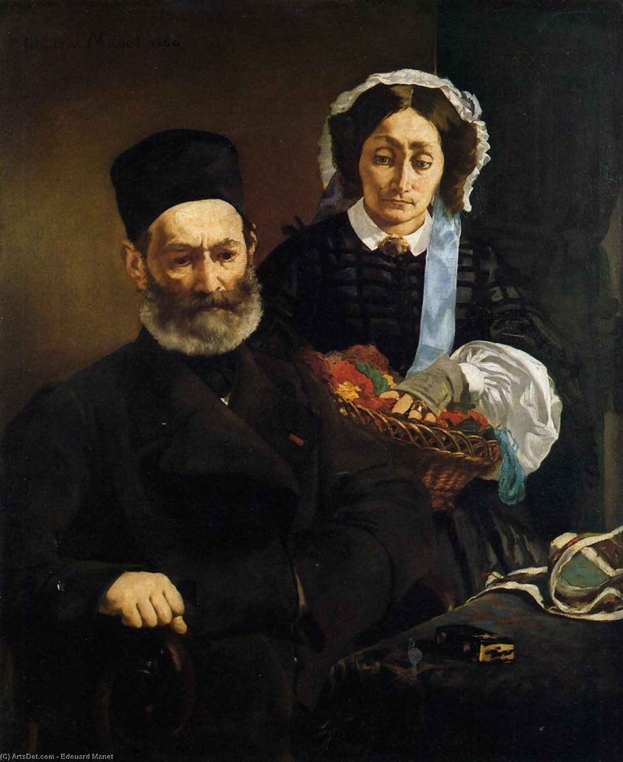 Портрет г-на и г-жи Мане, 1860