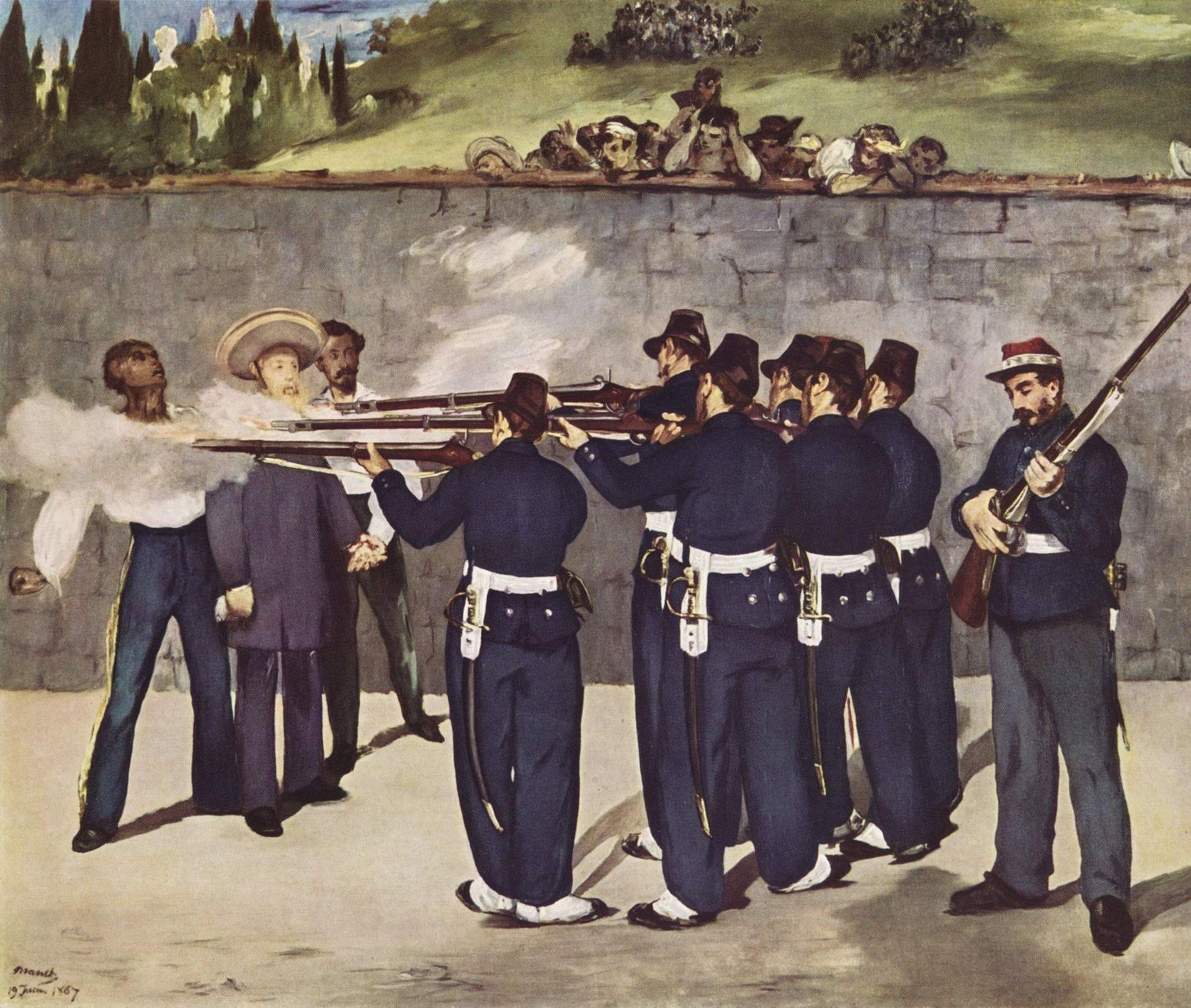 Расстрел императора Максимилиана, 1869