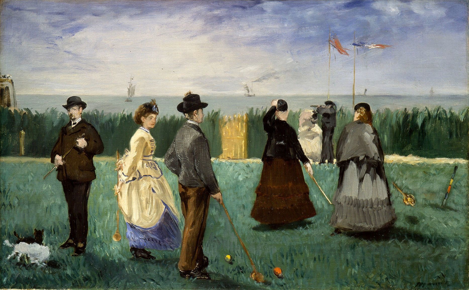 Партия в крокет, 1872