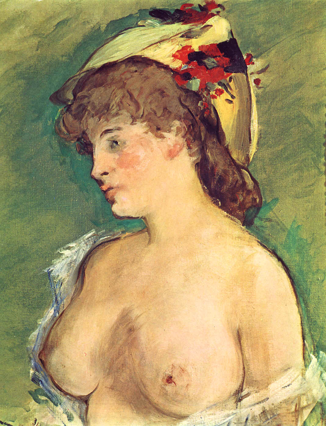 Блондинка с обнаженной грудью, 1879